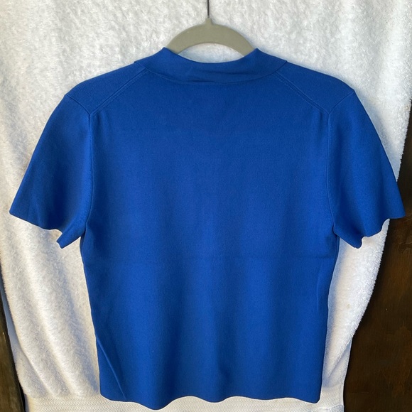 Chico’s Design Apparel Racquet Short Sleeve Tee Keegan Blue; NWT; M/8 - Picture 6 of 12